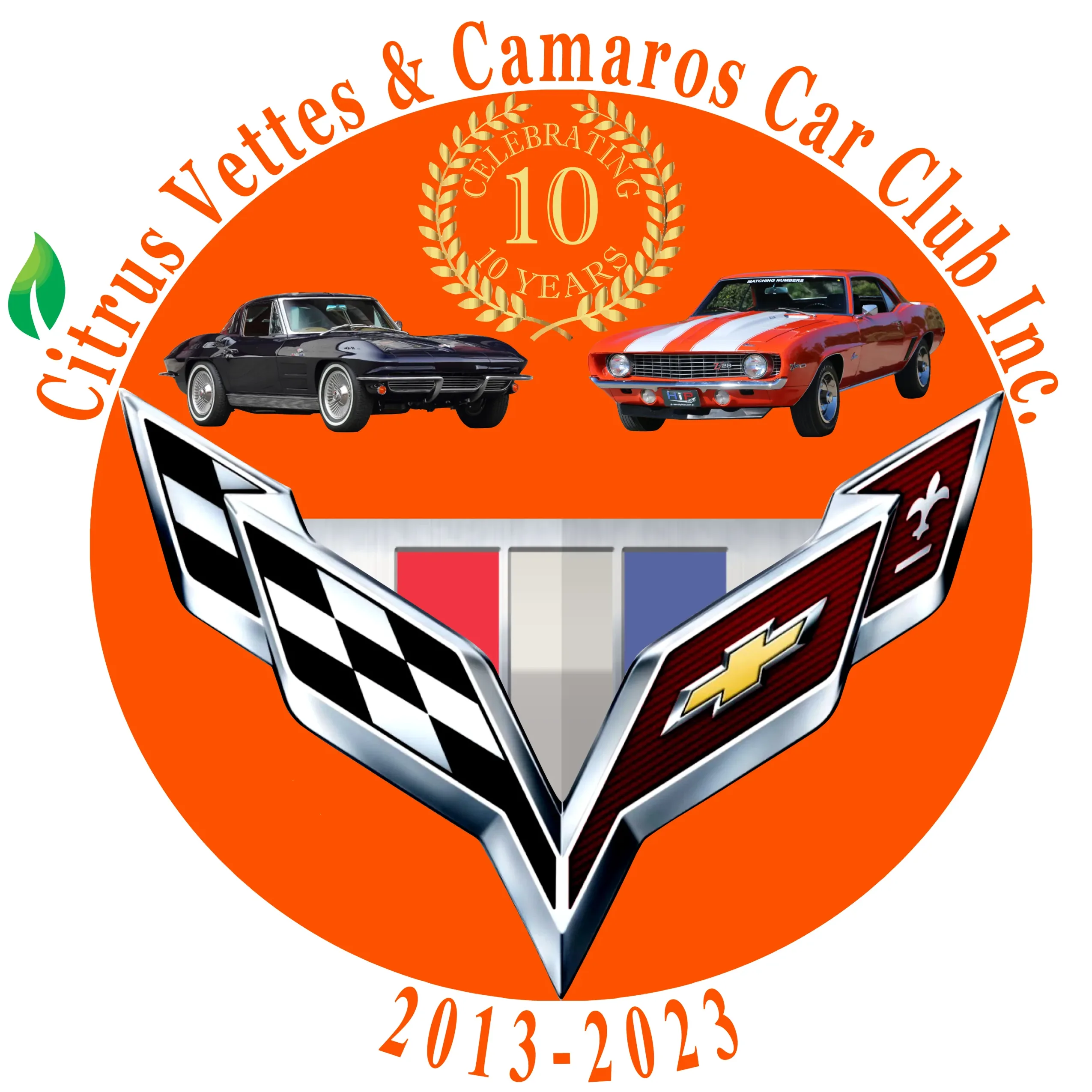 CV&CCC Round Window Sticker 10th Anniversary
